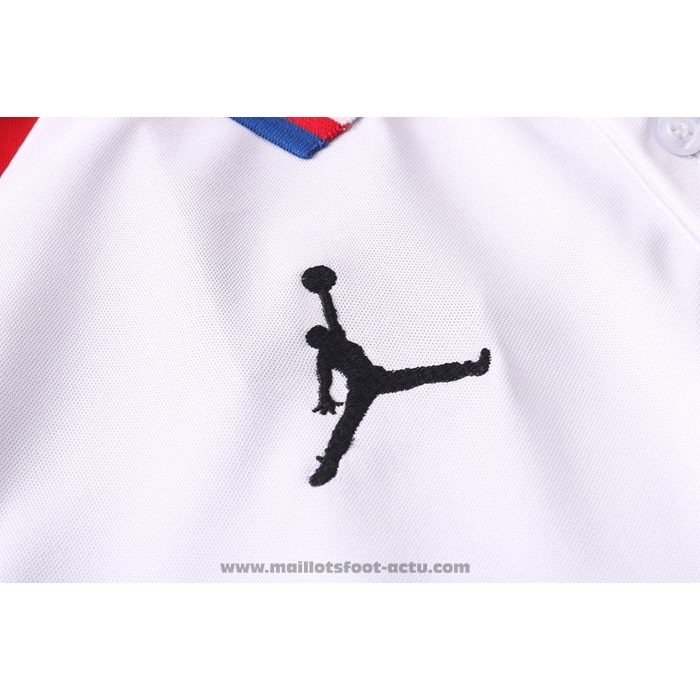 Maillot Polo Paris Saint-Germain Jordan 2020-2021 Blanc